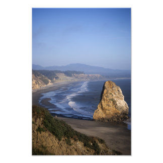 Het strand over het kijken foto afdruk