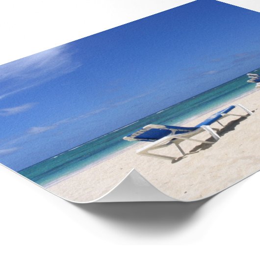 Het strand poster (Hoek)