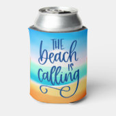 Het strand roept | Aangepaste stijlvolle zeelandsc Blikjeskoeler (Blikje Achterkant)