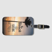 Het strand roept bagagelabel (Voorkant (horizontaal))