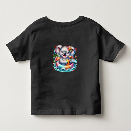 Het strand roept en ik moet gaan-76767 kinder shirts (Achterkant)