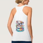 Het strand roept en ik moet gaan-76767 tanktop (Achterkant)