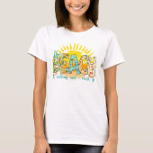 Het strand roept | Sunset T-shirt (Voorkant)