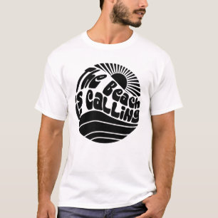 Het strand roept t-shirt