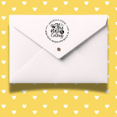 Het strand roept thema  zelfinktende stempel