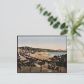 Het strand, San Sebastian, Spanje  Fotochrom Briefkaart (Staand voorkant)