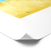 Het strand schilderij poster (Hoek)