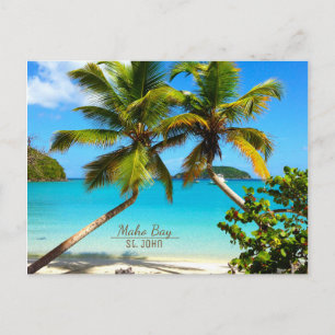 Het Strand St. John Postcard van de Baai van Maho Briefkaart