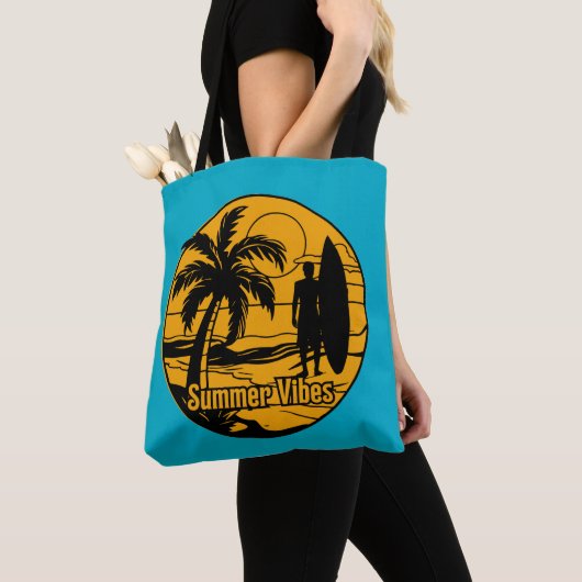 het strand tote bag (Dichtbij)