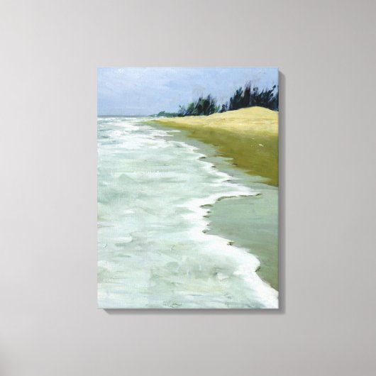 Het strand van 2004 canvas afdruk (Voorkant)