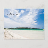 Het strand van Alcudia Briefkaart (Voorkant)