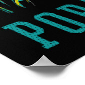 Het strand van Algarve Carvoeiro Portugal, oud rei Poster (Hoek)