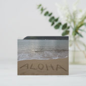 Het strand van Aloha Kauai in Lihue Briefkaart (Staand voorkant)