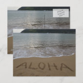 Het strand van Aloha Kauai in Lihue Briefkaart (Voorkant / Achterkant)