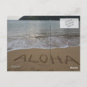 Het strand van Aloha Kauai in Lihue Briefkaart (Achterkant)