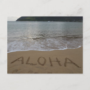 Het strand van Aloha Kauai in Lihue Briefkaart