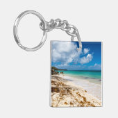 Het strand van Anse Canot op Marie-Galante Sleutelhanger (Voorkant Links)