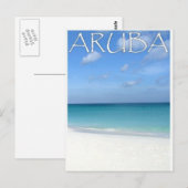 Het strand van Aruba Briefkaart (Voorkant / Achterkant)
