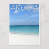 Het strand van Aruba Briefkaart (Voorkant)