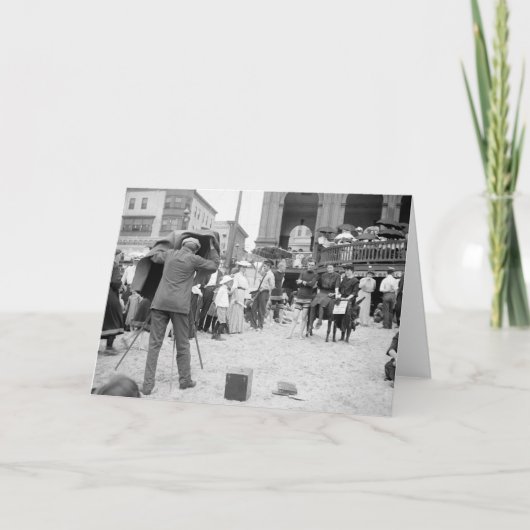 Het Strand van Atlantic City, 1890s Kaart (Voorkant)