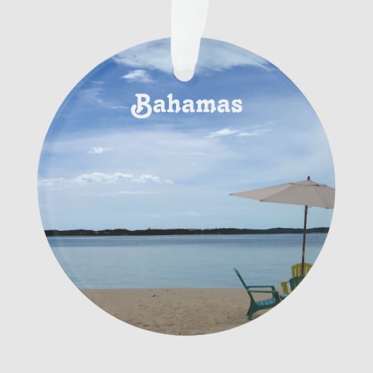 Het Strand van Bahama Ornament (voorkant)