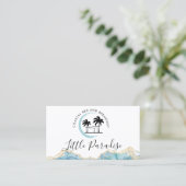 het strand van bed en ontbijt kust verhuurde palm visitekaartje (Staand voorkant)