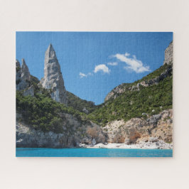 Het strand van Cala Goloritze op afstand, Sardinië Legpuzzel