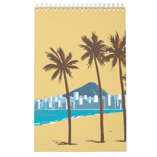 Het strand van Copacabana Kalender (Hoes)
