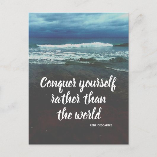 Het Strand van de Filosofie van Descartes Briefkaart (Voorkant)