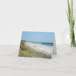 Het Strand van de kaap--dank u Bedankkaart