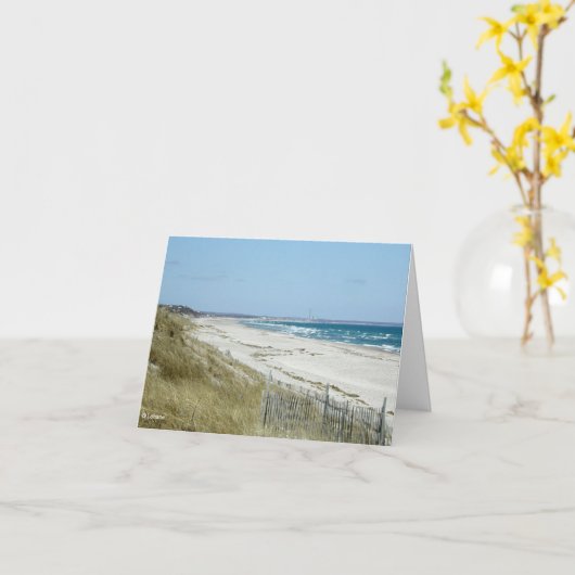 Het Strand van de kaap--het denken aan u Kaart (Gele Bloem)