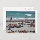 Het strand van de lente breekt naar buiten. briefkaart (Voorkant / Achterkant)