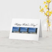 Het Strand van de palm; Gelukkig Moederdag Kaart (Gele Bloem)