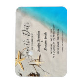 Het strand van de Tropische oceaan trouwt sparen d Magneet (Verticaal)