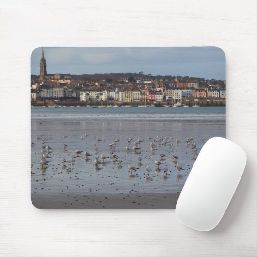 Het strand van Douarnenez Muismat (Met muis)