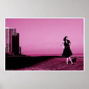 Het strand van Edgewater in 2006 Poster