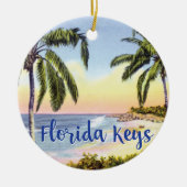 Het strand van Florida Keys Keramisch Ornament (Voorkant)