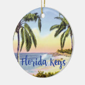 Het strand van Florida Keys Keramisch Ornament (Links)