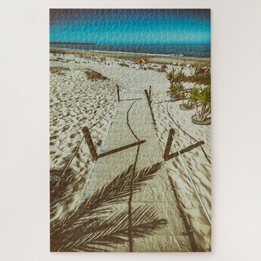 Het strand van Fonte da Telha aan de Costa da Capa Legpuzzel (Verticaal)