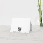 Het Strand van het teenslipper dankt u kaardt Bedankkaart (Achterkant)