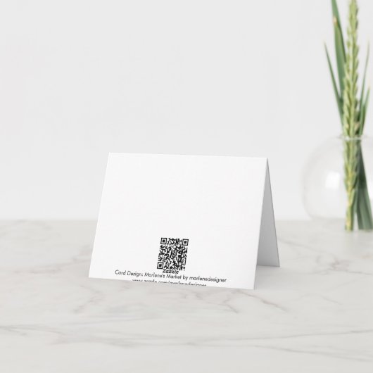 Het Strand van het teenslipper dankt u kaardt Bedankkaart (Achterkant)