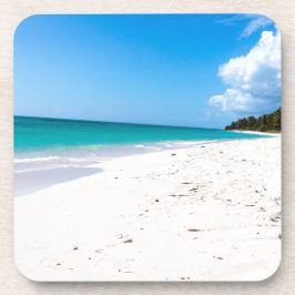 Het strand van Isla Saona in het Caribisch gebied Onderzetter