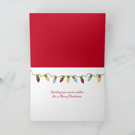 Het strand van Kerstmis met surf Feestdagen Kaart (Binnen)