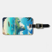 Het strand van Ko Samui Thailand Bagagelabel (Voorkant horizontaal)
