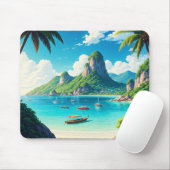 Het strand van Ko Samui Thailand Muismat (Met muis)