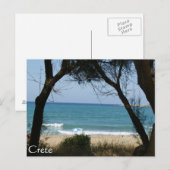 Het strand van Kreta Briefkaart (Voorkant / Achterkant)