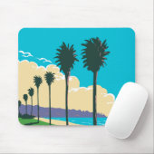 Het strand van La Jolla Shores Muismat (Met muis)