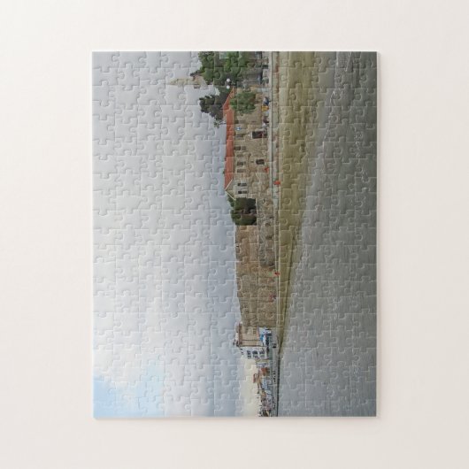 Het strand van Larnaca Finikoudes Legpuzzel (Verticaal)