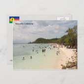 Het strand van Lifou op het eiland New Caledonia ( Briefkaart (Voorkant / Achterkant)
