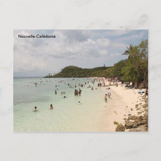 Het strand van Lifou op het eiland New Caledonia ( Briefkaart